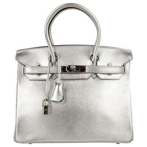 Hermes silver purses rare